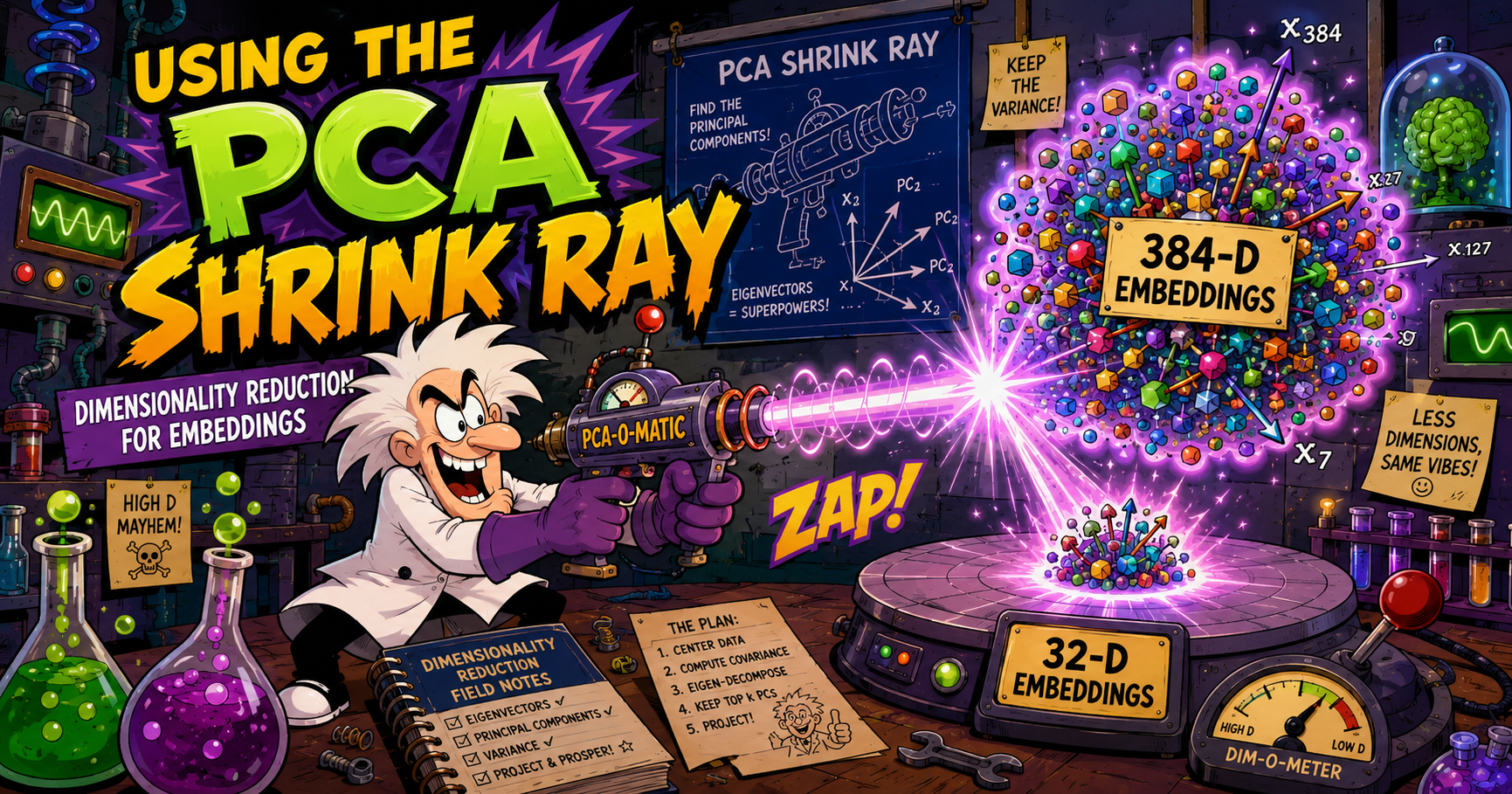 PCA: an embedding shrink-ray