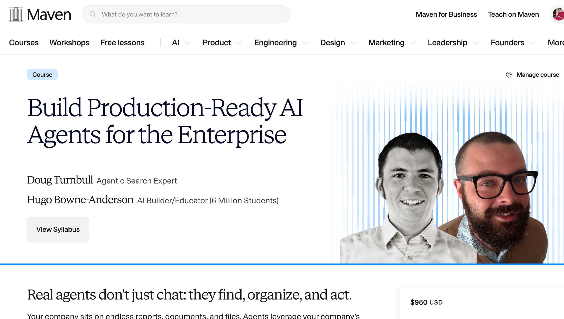 Build Production-Ready AI Agents for the Enterprise course
